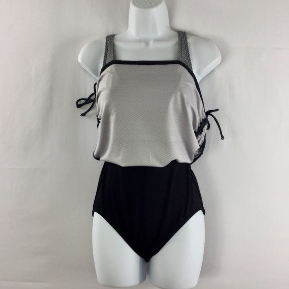 TYR Women's Fishnet V-Neck Sheath One Piece Swimsuit Size 6 NWT - Picture 7 of 13